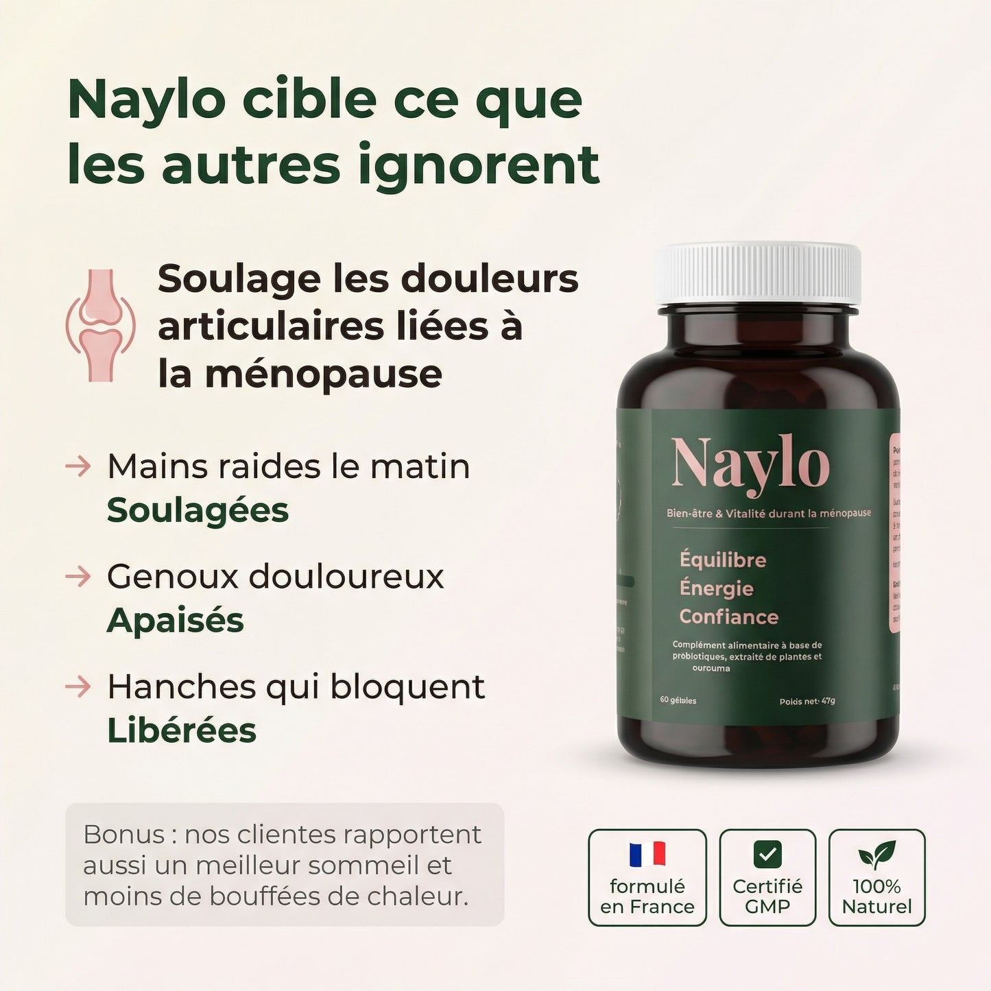 Naylo ｜ Ménopause Confort Articulaire & Hormonal